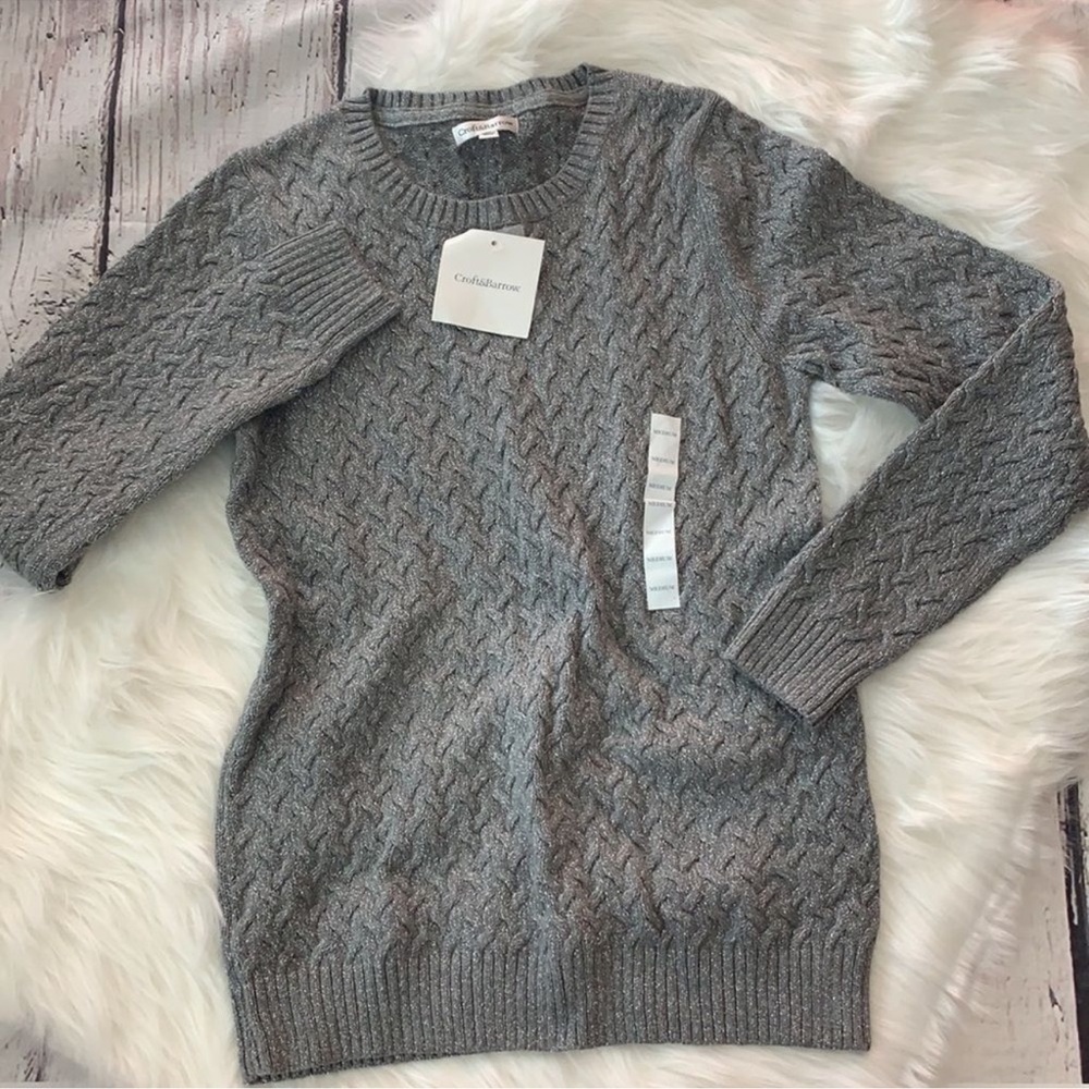 Croft & Barrow Textured Sweater Cozy Cable Knit Sweater